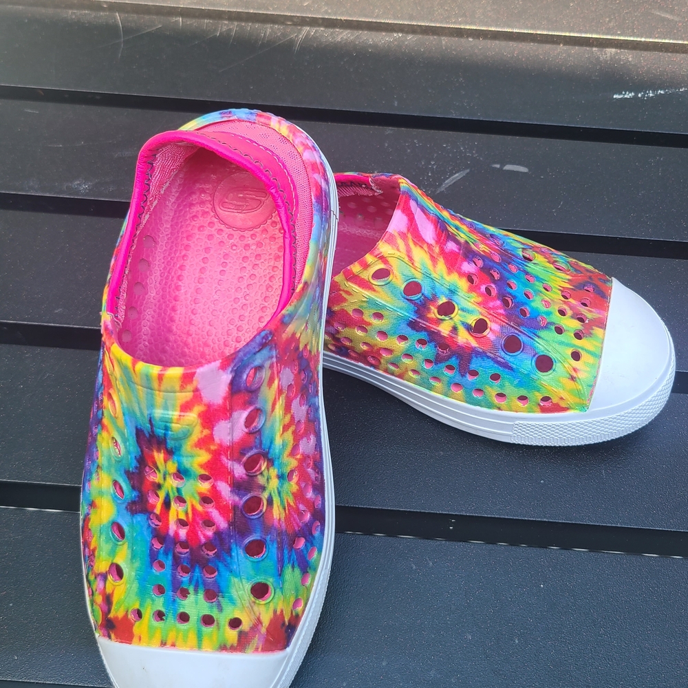 Skechers Pink and Multicolor Slip-On Shoes